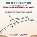 Habrá cortes en la circulación, informa Ayuntamiento de Tlaxcala