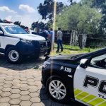 Resguarda policía y protección civil municipal de Tlaxcala zona tras volcadura de camión